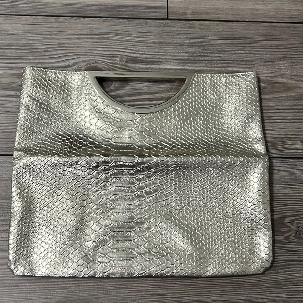 Gold folding clutch